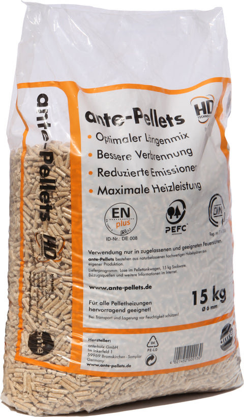 Premium Holzpellets in 15kg Säcken