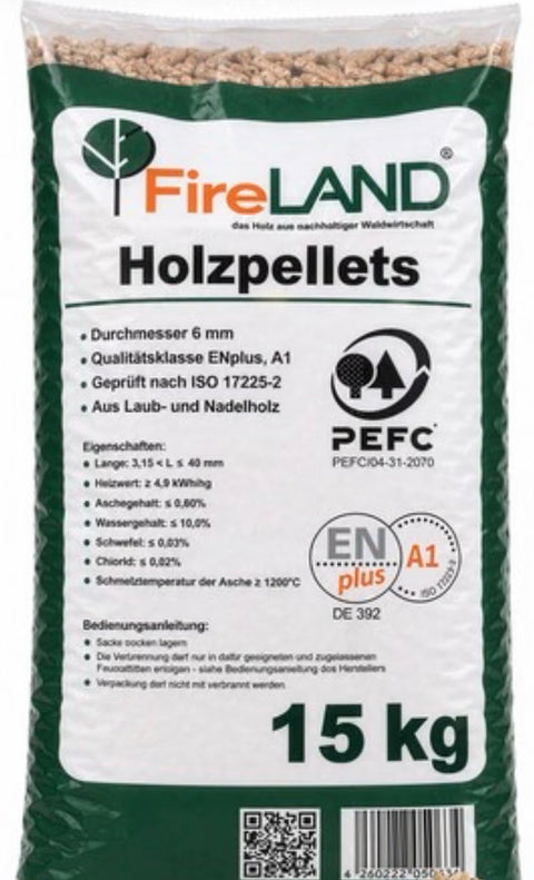 Fireland Holzpellets in 15kg Säcken